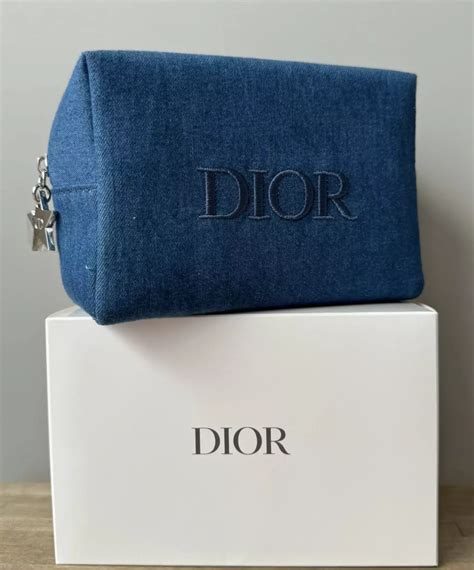 dior denim pouch